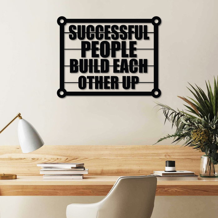 Wallity Successful Build Escultura de Pared Negra